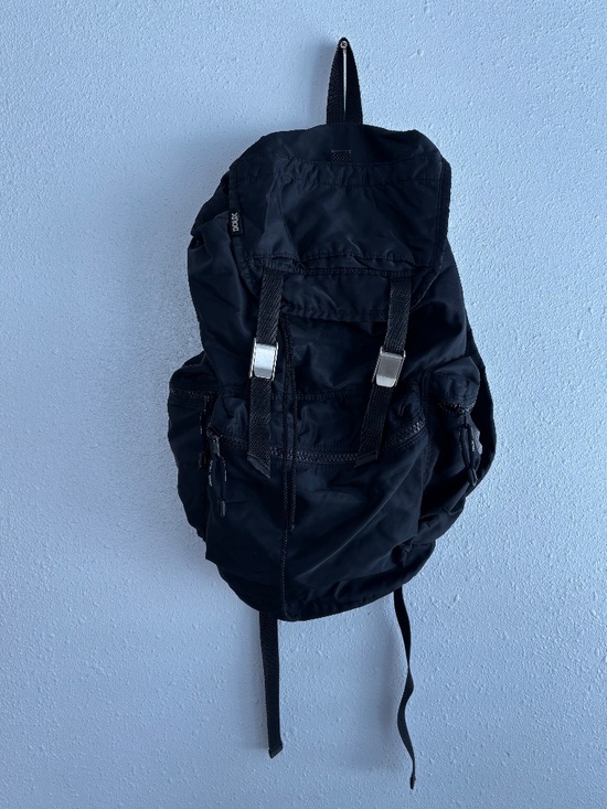 Yohji Yamamoto DOUX Y’SACCS Vintage Y2K Japan Black Nylon Utility Backpack main image 5
